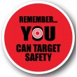 DuraStripe rond veiligheidsteken / REMEMBER YOU CAN TARGET SAFETY